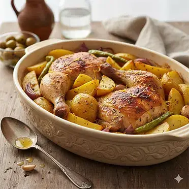 Κοτόπουλο Λεμονάτο στη Γάστρα