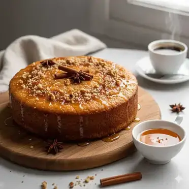 Σιροπιαστό κέικ με μέλι